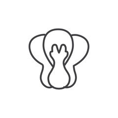 Vegetable icon Vector logo set flat