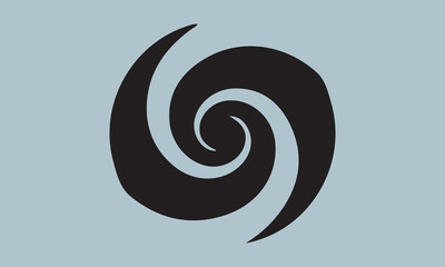 Spiral Swirl Design Elements stock illustration 'spiral, design element, illustration, retro style, vector, black color, swirl pattern, horizontal, simplicity, spotted, vortex, abstract, computer grap