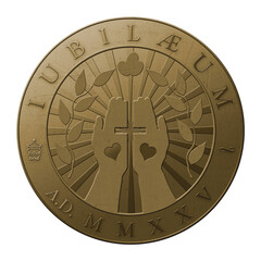 Vatican Jubilee 2025 logo concept illustration