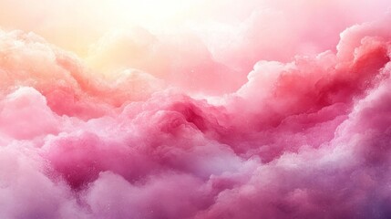 Fototapeta premium Vibrant Pink Cloud Texture Background. Generative AI