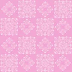 Geometric embroidery effect print design in repeat pattern 