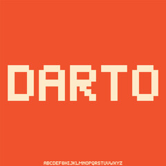 modern geometric sans serif futuristic font alphabet vector set