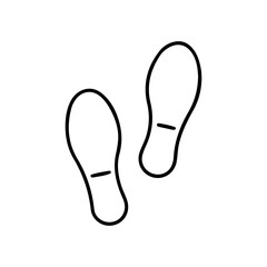 Slippers print outline icon vector illustration design.