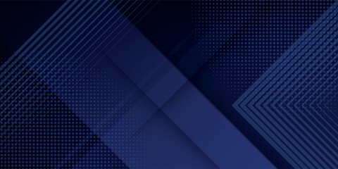 Obraz premium Blue Background. Dark blue abstract background geometry shine and layer element vector for presentation design. Vector design for business, corporate, institution, party, festive, seminar, and talks