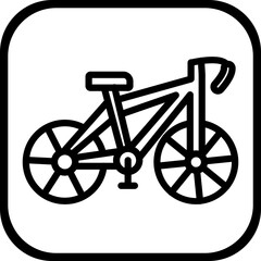 Bicycle vector icon style
