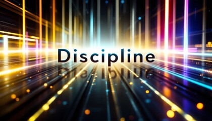 Neon Discipline: Abstract Pathways to Self-Mastery