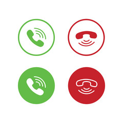 Phone call icon. Telephone icon symbol. vector illustration	
