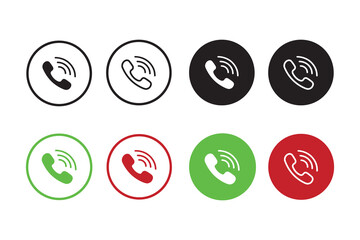 Phone call icon. Telephone icon symbol. vector illustration	
