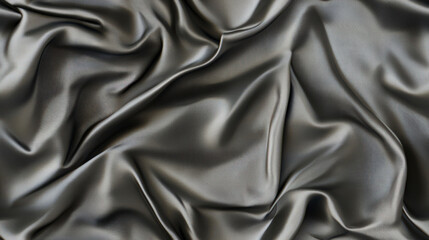 Fototapeta premium Subtle Pale Gray Satin Fabric Background Texture