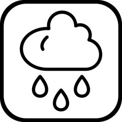 Obraz premium Rain vector icon style