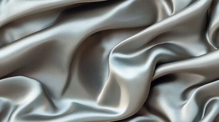 Fototapeta premium Elegant Pale Gray Satin Fabric Texture for Abstract Backgrounds