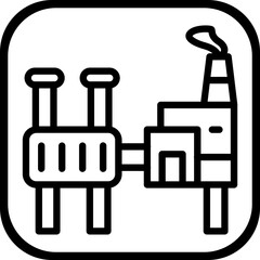Geothermal vector icon style