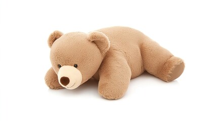 Soft and Cuddly Brown Plush Bear Toy for Children and Babies