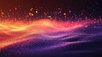Fototapeta premium abstract gradient background with ethereal red-orange and violet glow, granular texture, dark mysterious atmosphere