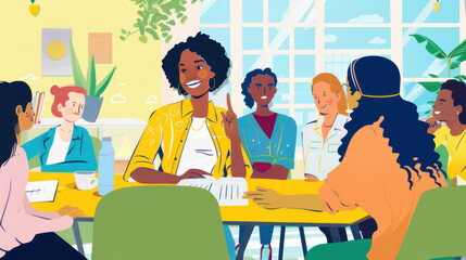 group of students in classroom