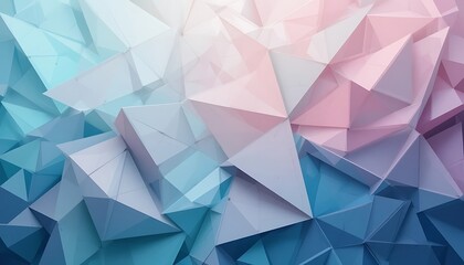 Obraz premium Abstract Pastel Triangles Geometric Design Background