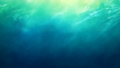 Fototapeta premium A stunning, tranquil underwater perspective showcasing the gradient of turquoise and deep blue water
