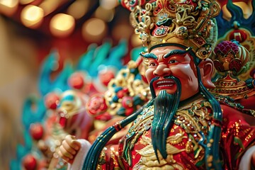 Fototapeta premium CNY God of wealth banner