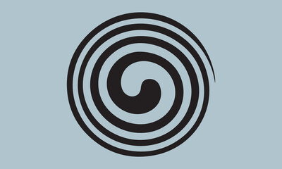 Spiral Swirl Design Elements stock illustration 'spiral, design element, illustration, retro style, vector, black color, swirl pattern, horizontal, simplicity, spotted, vortex, abstract, computer grap