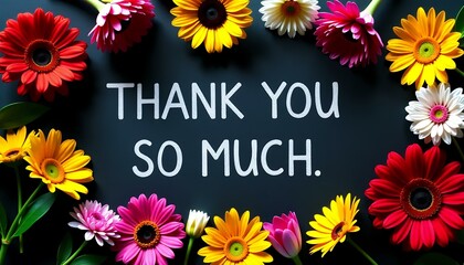 Thank You So Much Flowers Gift Card_ Gerbera Daisies_ Floral Thanks_