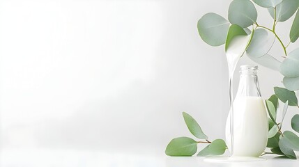 A leaf with water droplets on it