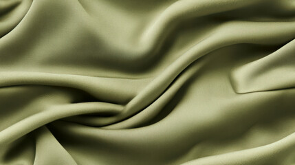 Fototapeta premium Muted Olive Green Wool Fabric Texture on Plain Background