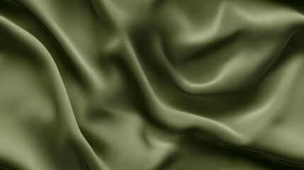 Obraz premium Muted Olive Green Wool Fabric Texture Background