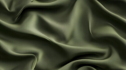 Fototapeta premium Muted Olive Green Wool Fabric Texture for Seamless Background Design