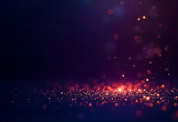 Obraz premium Magic Glowing Dust Trail in Darkness
