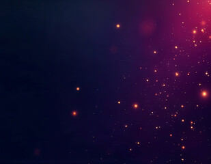 Obraz premium Night Sky with Floating Glowing Particles