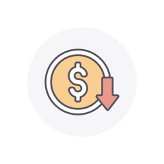 Low Price vector icon stock illustration