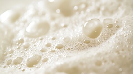 Fototapeta premium Close-up View of Creamy Soap Suds