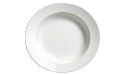 top view empty blue plate, isolated, transparent, png, background, cutout