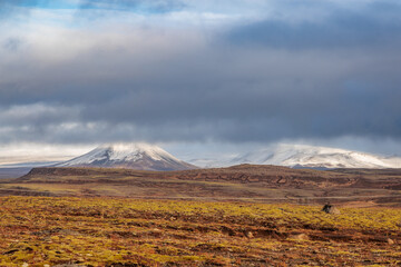 The area around Lake Thingvallavatn in the west of Iceland