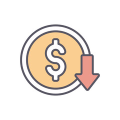 Low Price vector icon stock illustration