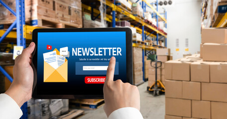 newsletter signup page on computer for customer to subscribe snugly newsletter update information to subscriber