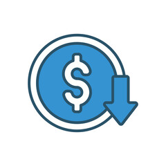 Low Price vector icon stock illustration