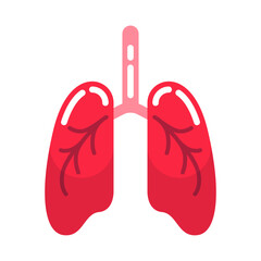Lungs organs illustration