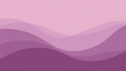 Fototapeta premium A serene abstract landscape in soft shades of pink and purple, evoking tranquility and calmness with flowing, wavy patterns.
