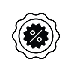 Discount Badge vector icon stock illustration