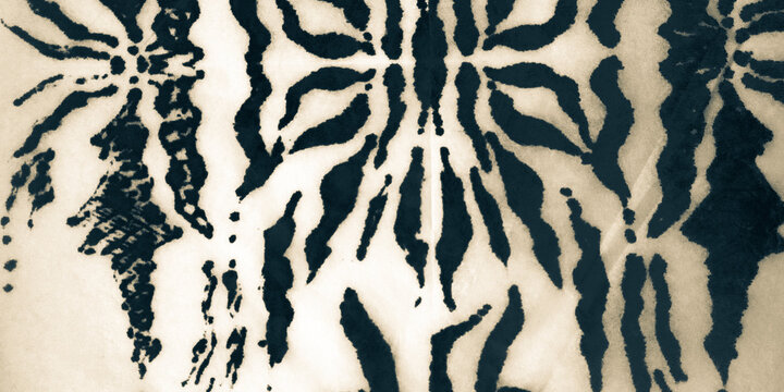 Ethnic Animals Pattern. Ivory Asian Kid Zoo.