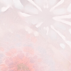 Vintage Abstract Spot. Kaleidoscope Watercolor.