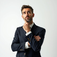 A business man thinking 