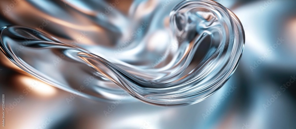 Poster Creating 3D Friendly Designs with Fluid Abstract Background and Copyspace for Text or Graphics