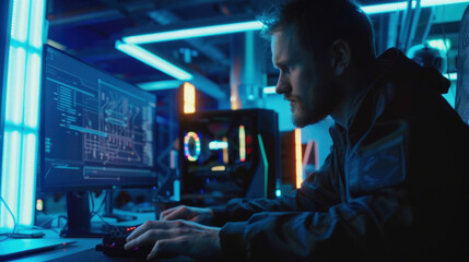 electrical engineer working