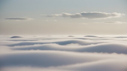 soft clouds and mist with abstract forms for use in relaxation visuals or stress relief content
