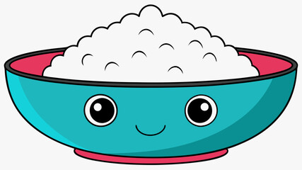 Fototapeta premium rice in a bowl