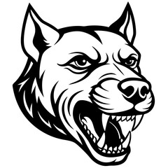 vector image of a dog