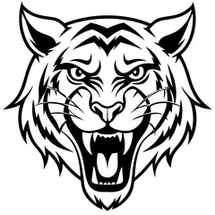 tiger head vector