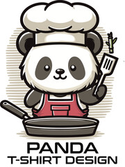 Panda Vector T Shirt Design